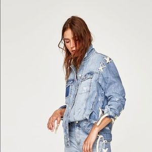 Distressed Jean Jacket